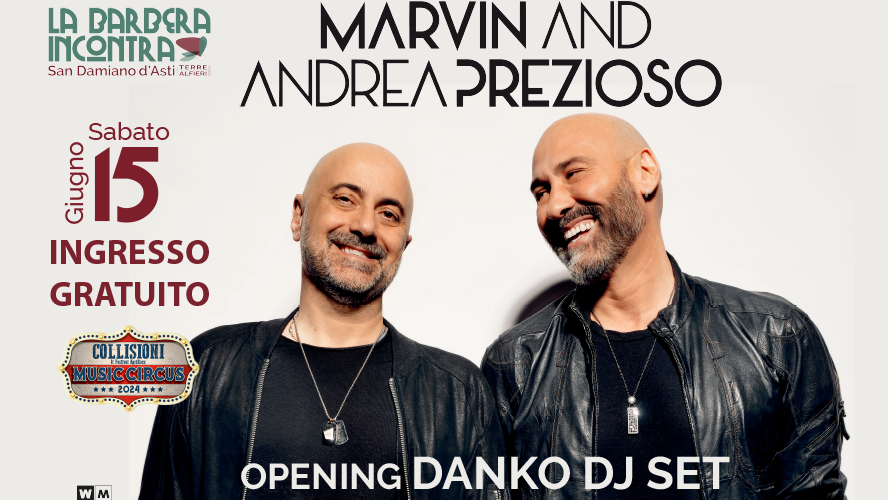Marvin e Andrea Prezioso, sabato 15 giugno 2024 in piazza 1275 a San Damiano